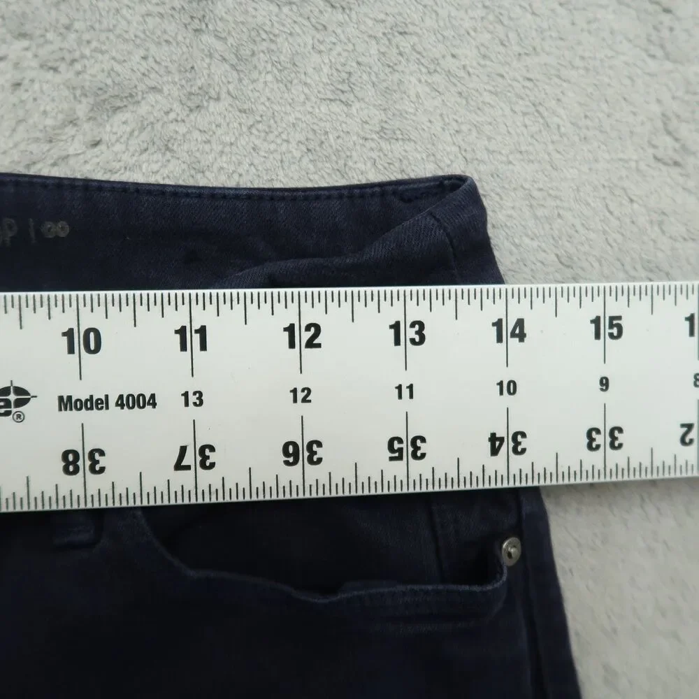 Chico's Jeans Women's Size 00 US-2 Blue Mid-Rise Girlfriend Crop 25.5